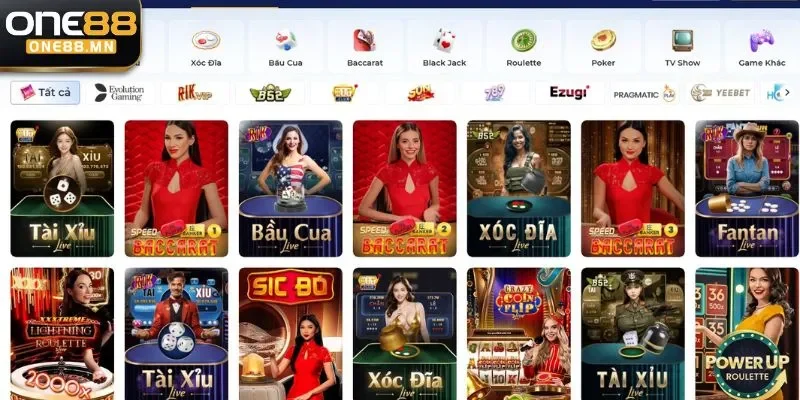 Sảnh Casino One88 điểm đến yêu thích của người chơi