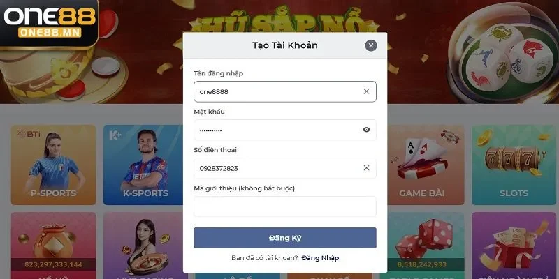 Đăng Ký ONE88 Các bước đăng ký One88 nhanh chóng, dễ dàng